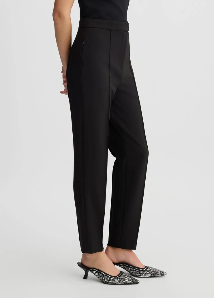 Black cigarette trousers
