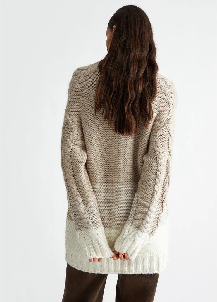 Wool and alpaca cardigan