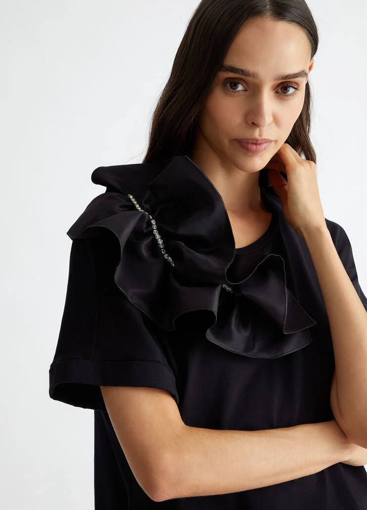 T-shirt with ruching