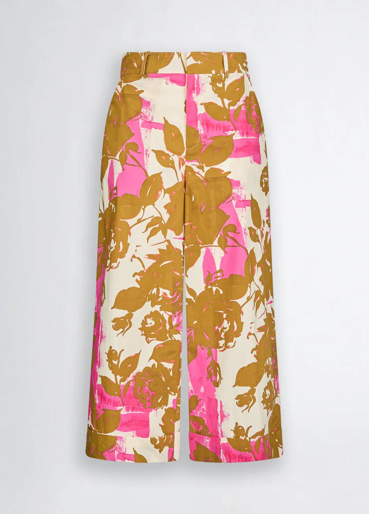 Floral palazzo trousers