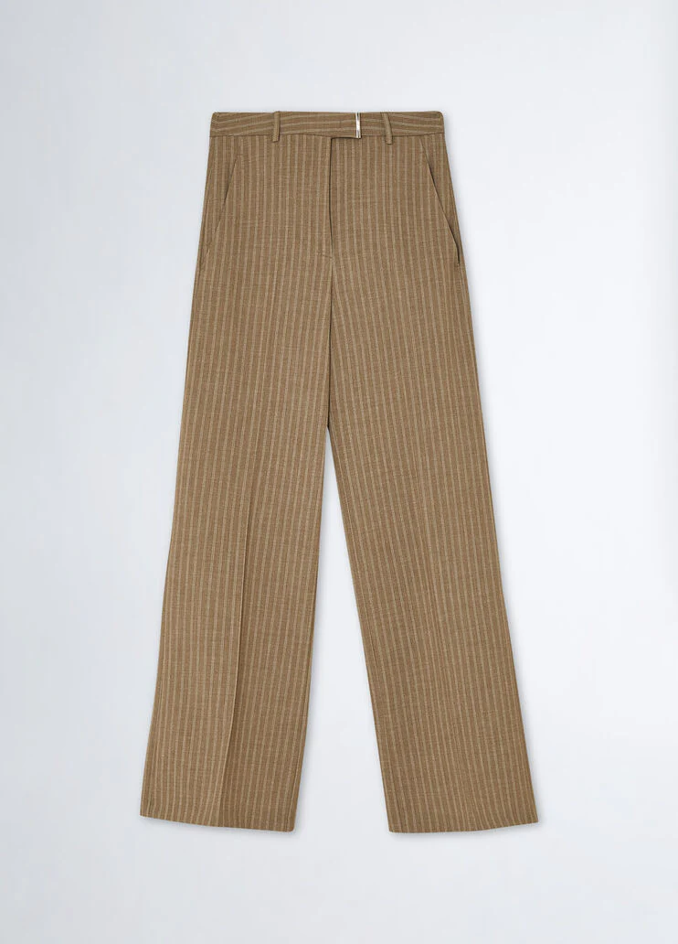Straight-leg suit trousers