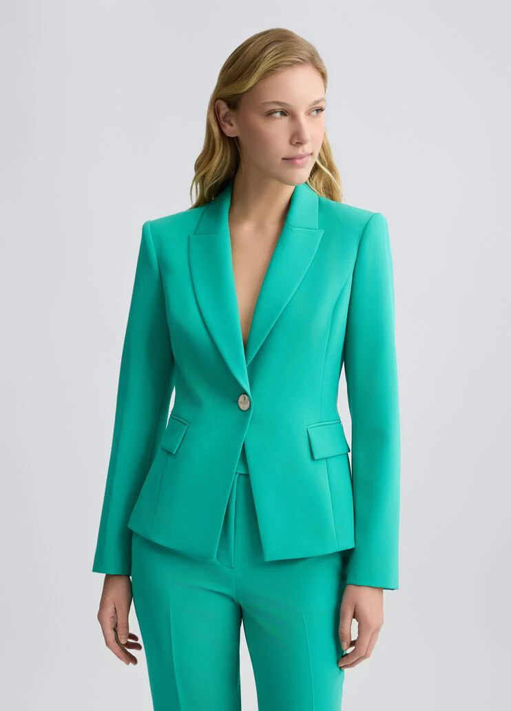 Green slim fit blazer
