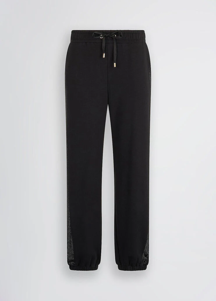 Black fleecegging bottoms