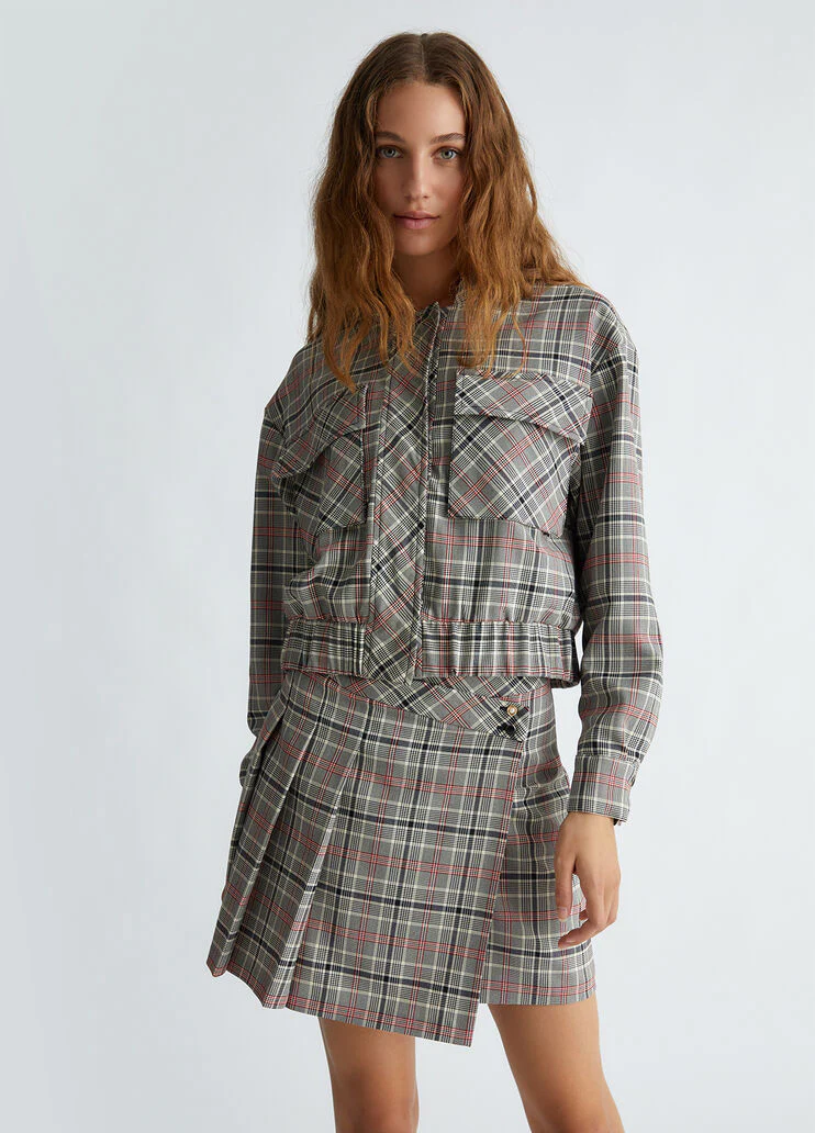 Short tartan jacket