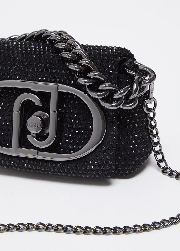 Mini LaPuffy bag with rhinestones