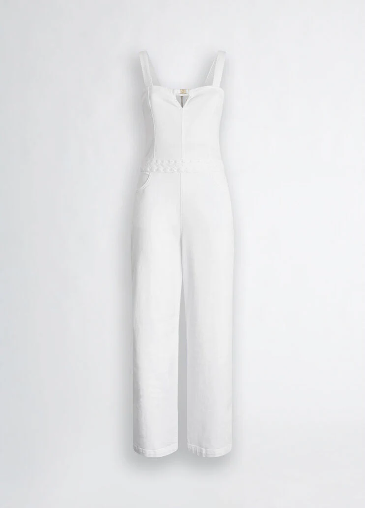 White cotton jumpsuit