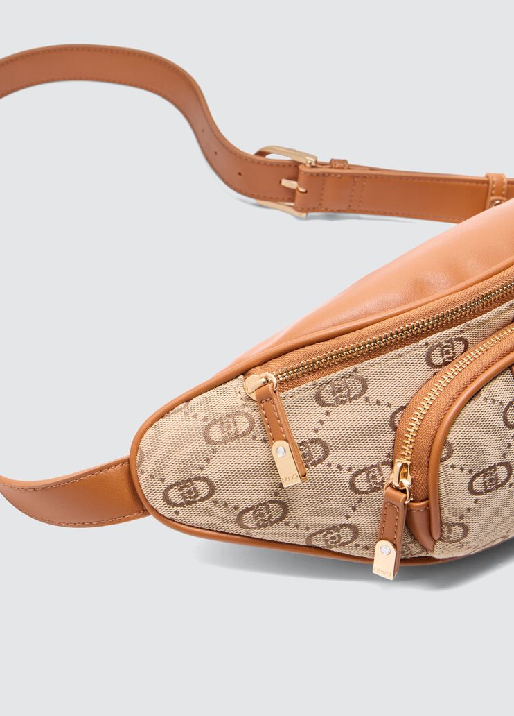 Jacquard belt bag with logo