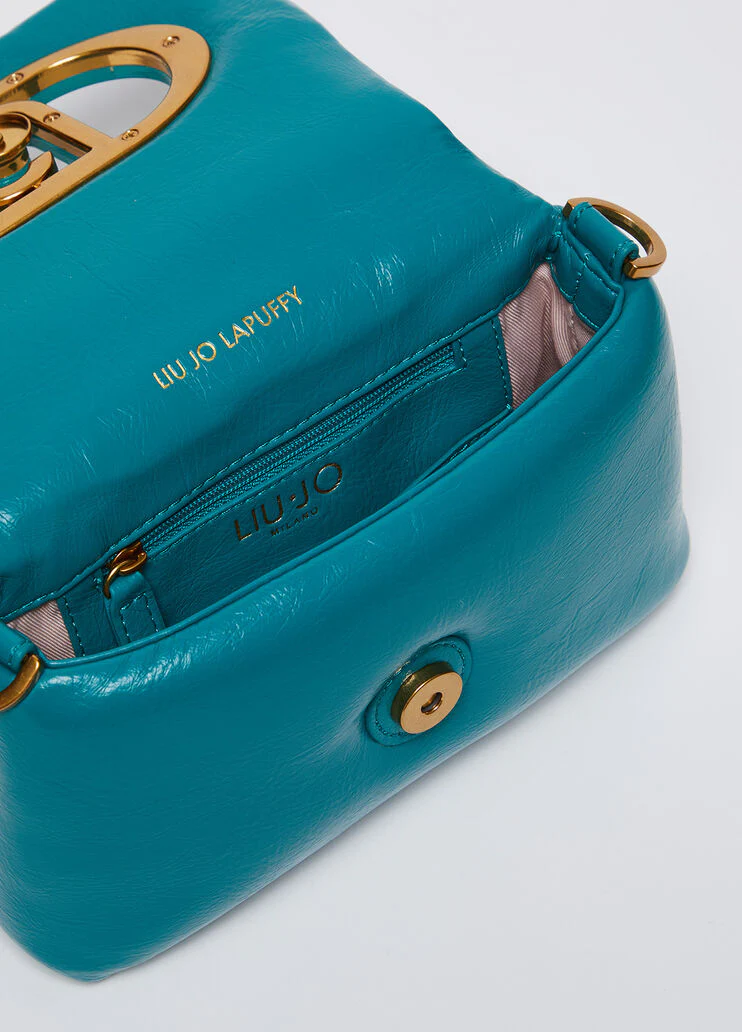 LaPuffy glossy shoulder bag