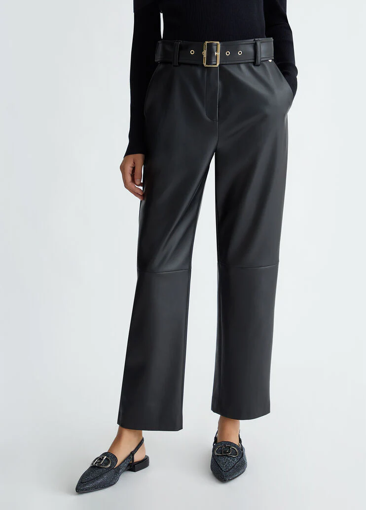 Coated fabric trousers