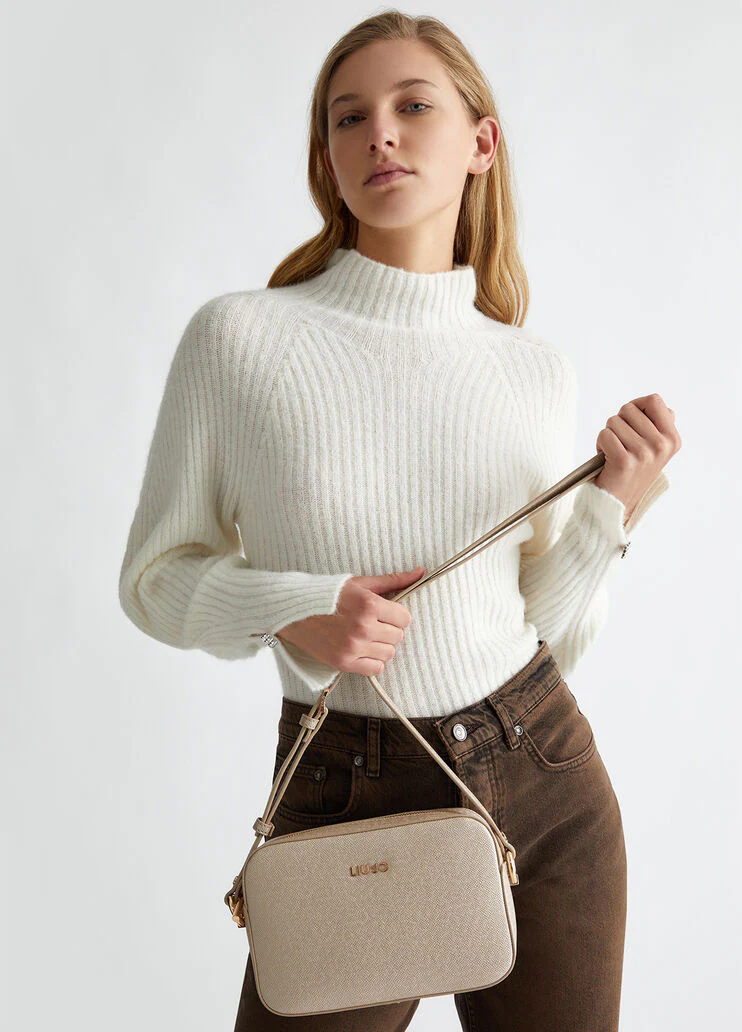Gold crossbody bag