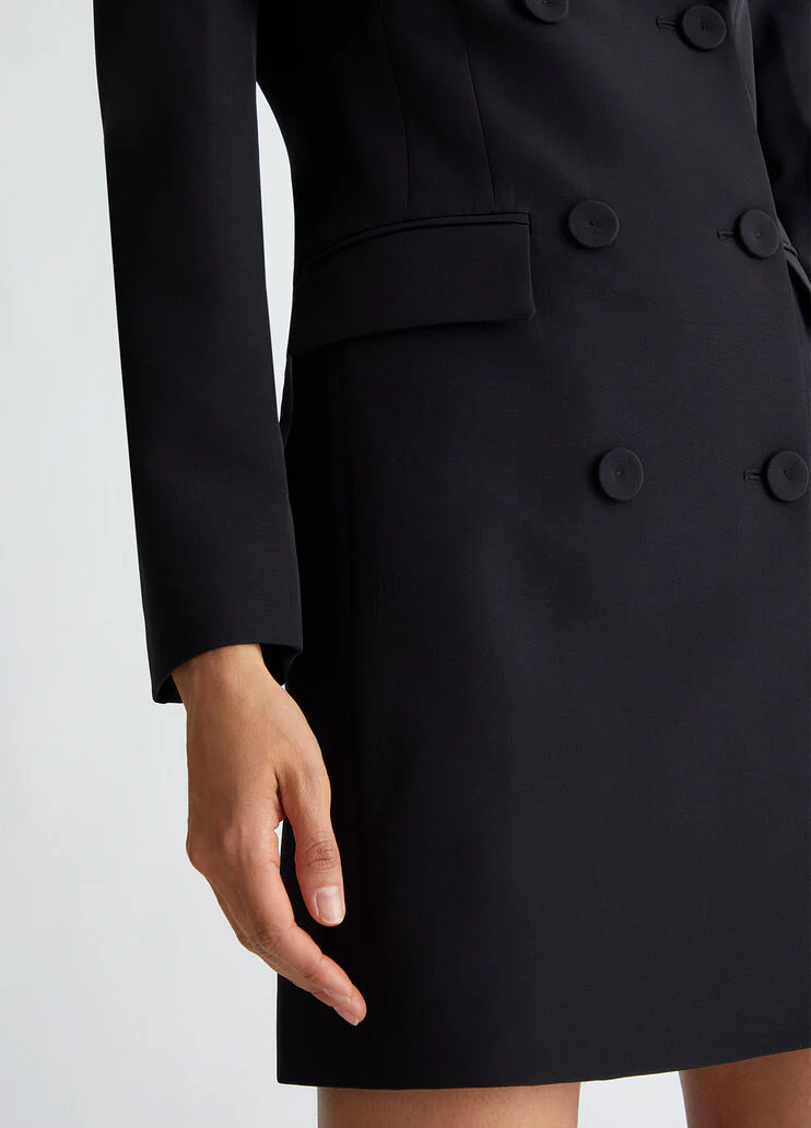 Stretch double-breasted dress