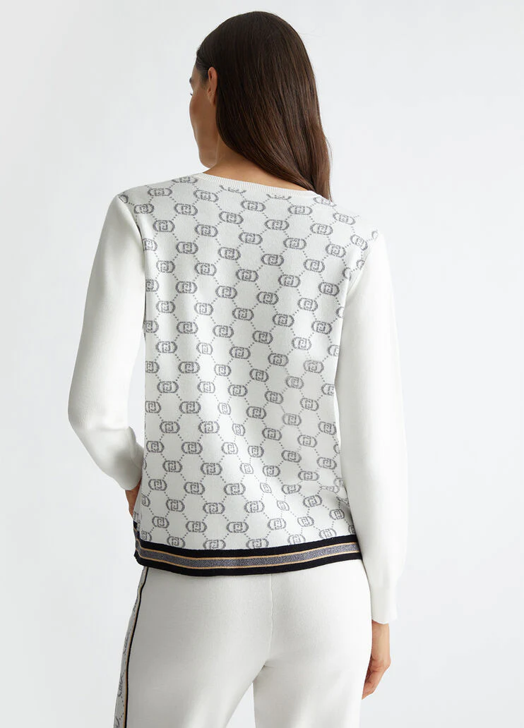 Sweater with monogram logo