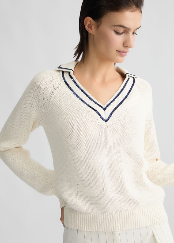 White pure cotton jumper