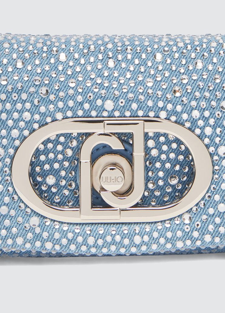 Denim LaPuffy mini bag