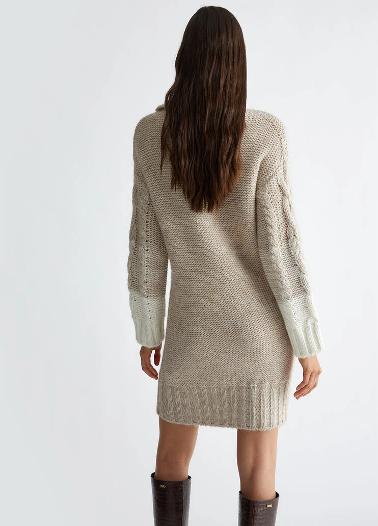 Wool and alpaca knit dress