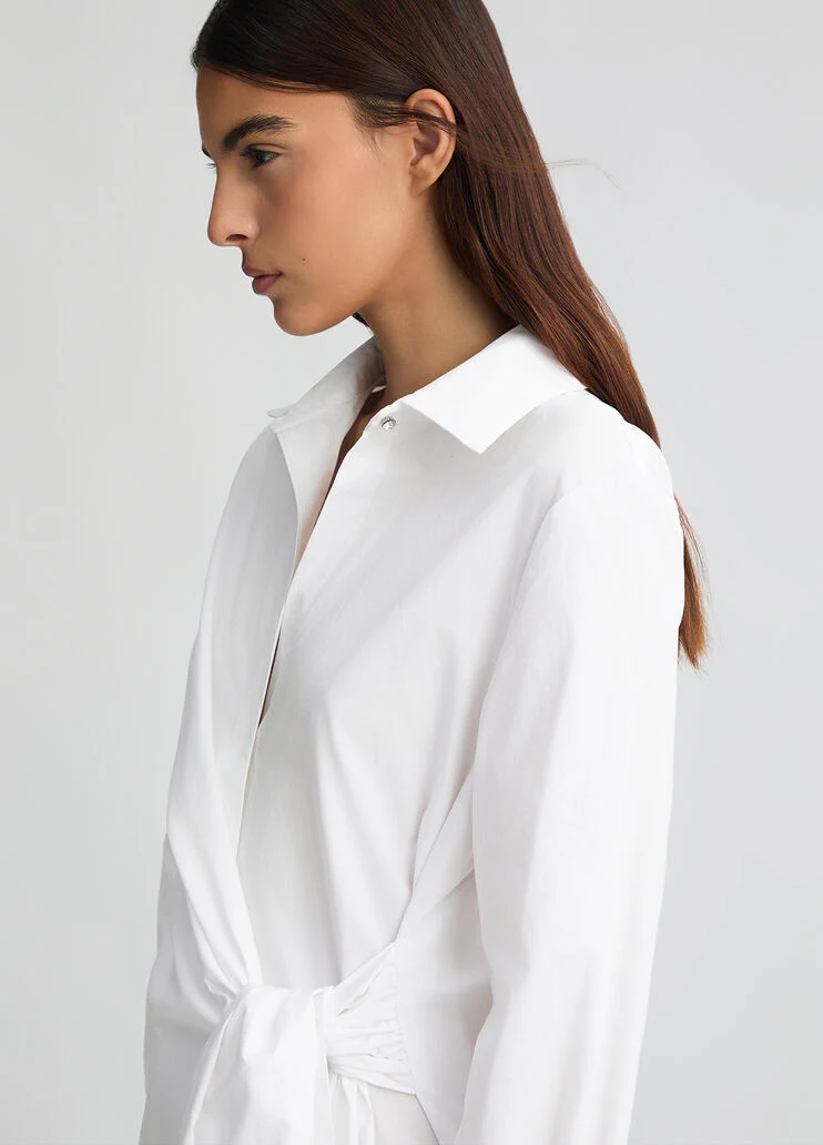 Poplin shirt dress
