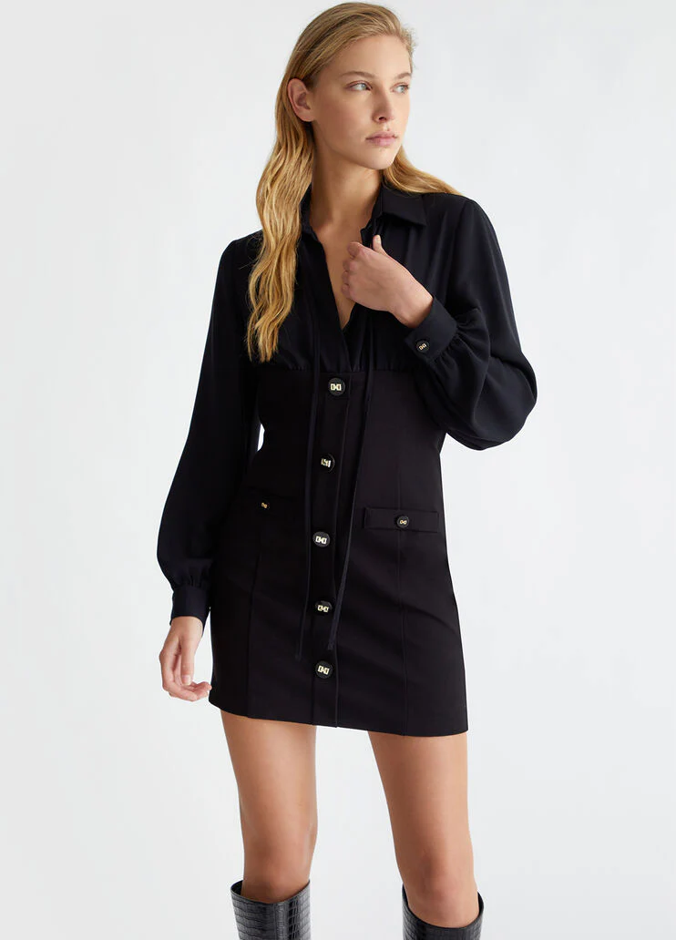 Stretch shirt dress