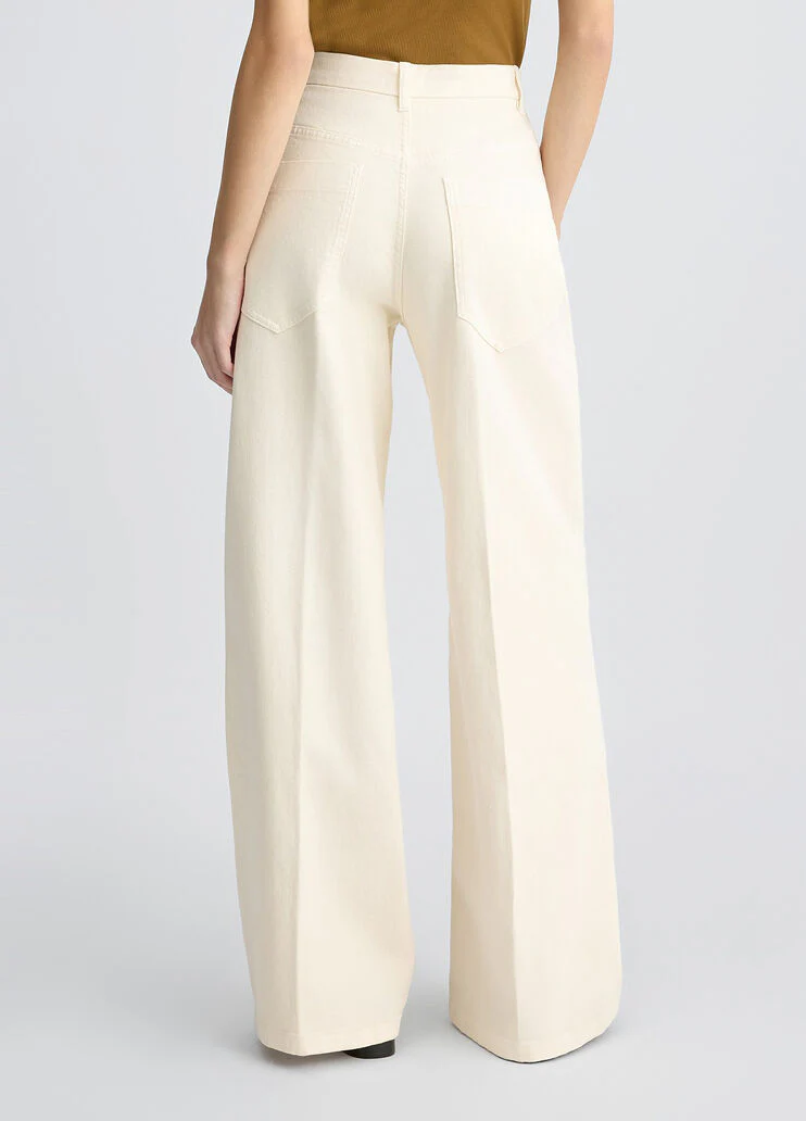 White wide-leg trousers