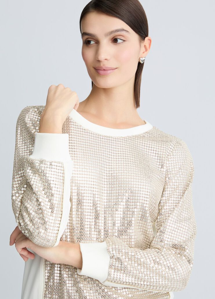Sweatshirt with sequins