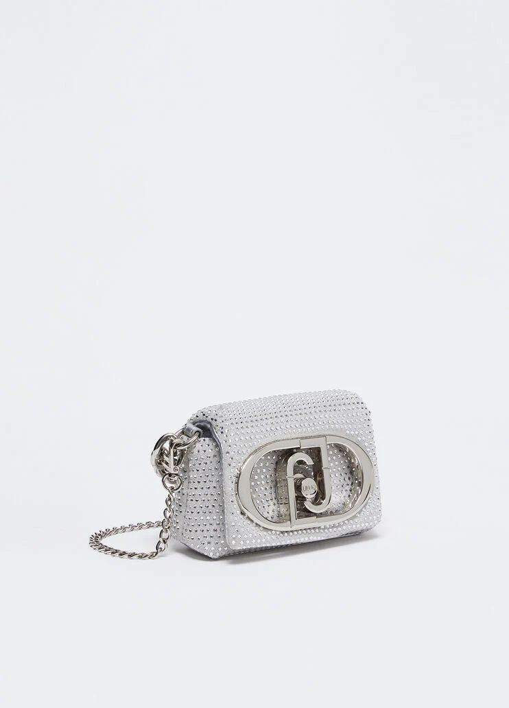 Mini LaPuffy bag with rhinestones