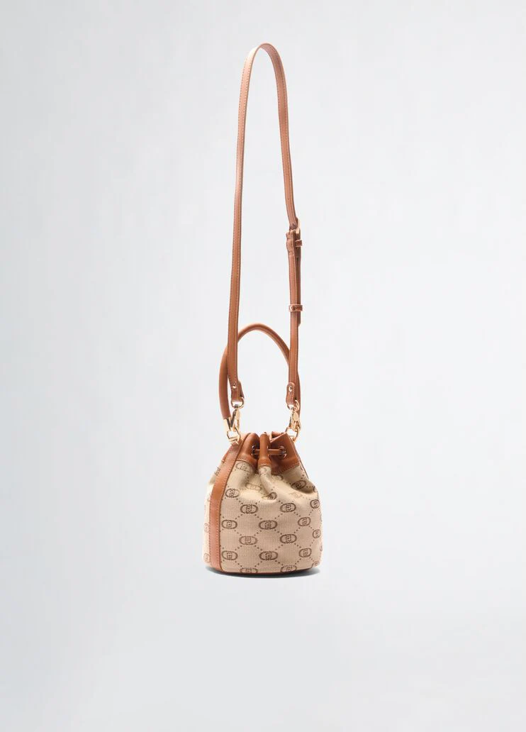 Jacquard bucket bag