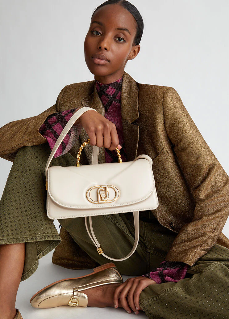 Color cream crossbody bag