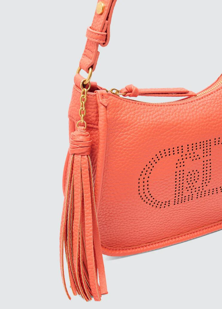 Orange shoulder bag