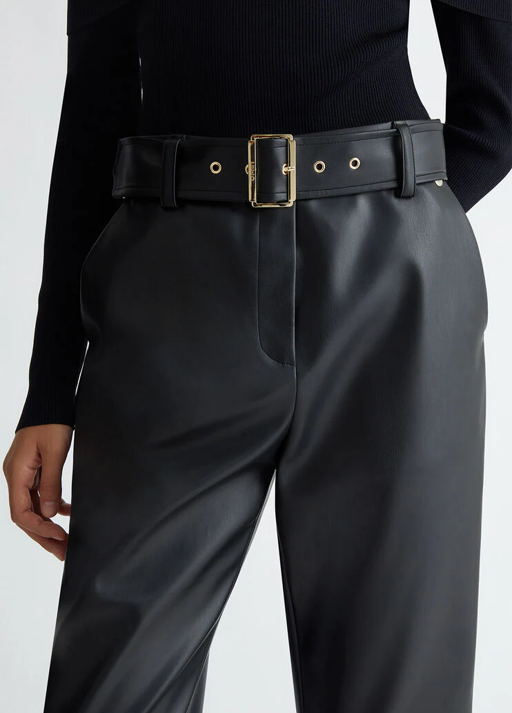 Coated fabric trousers