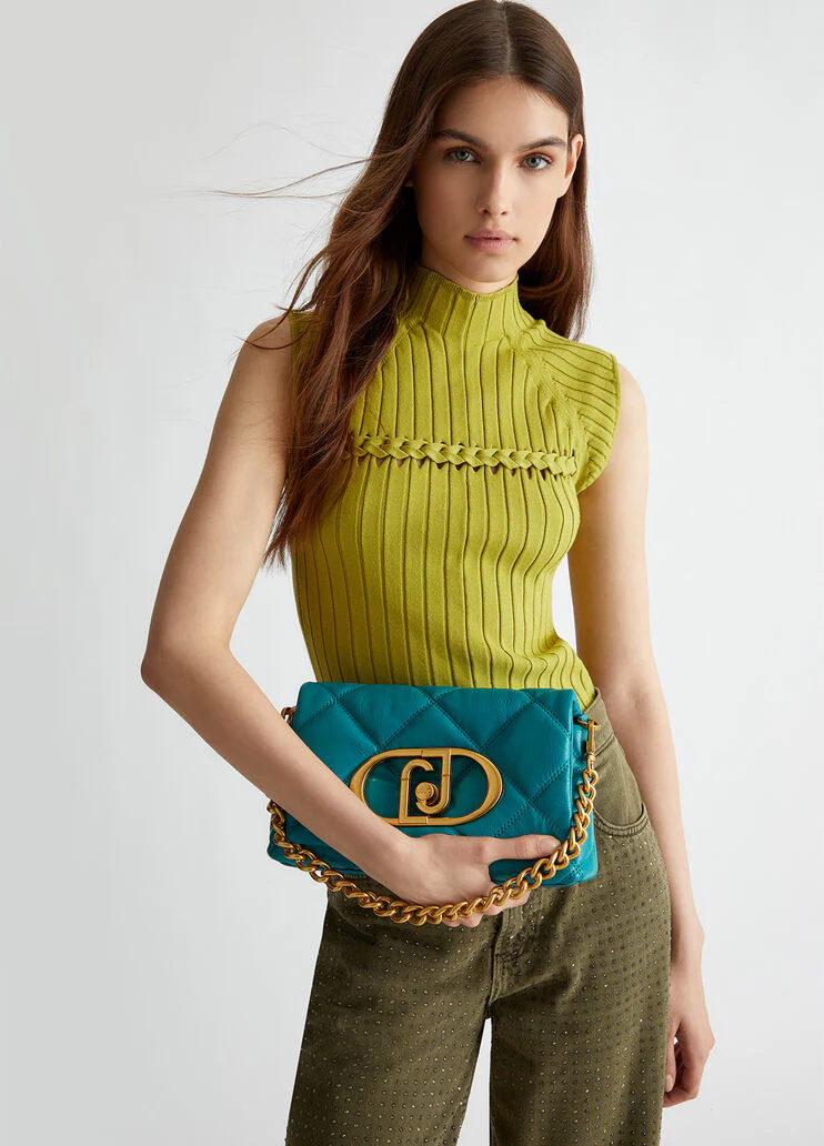 Large LaPuffy matelassé bag