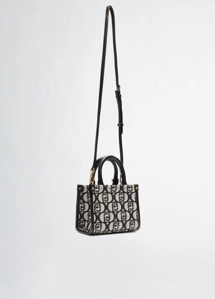 Black mini bag with charm