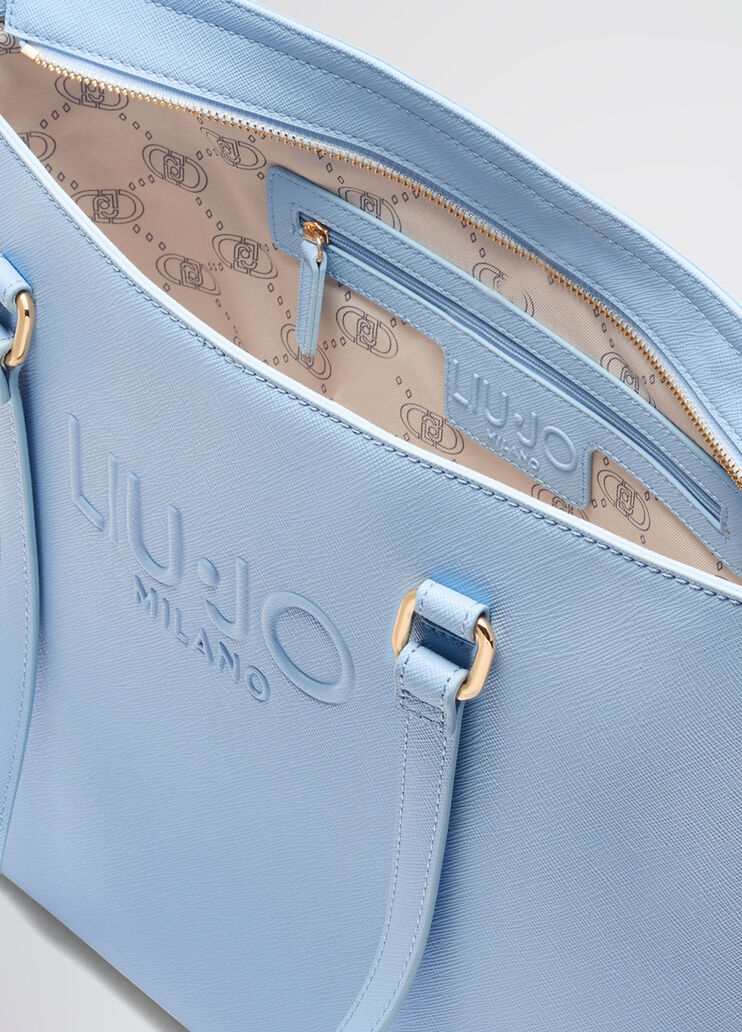 Light blue shopping bag