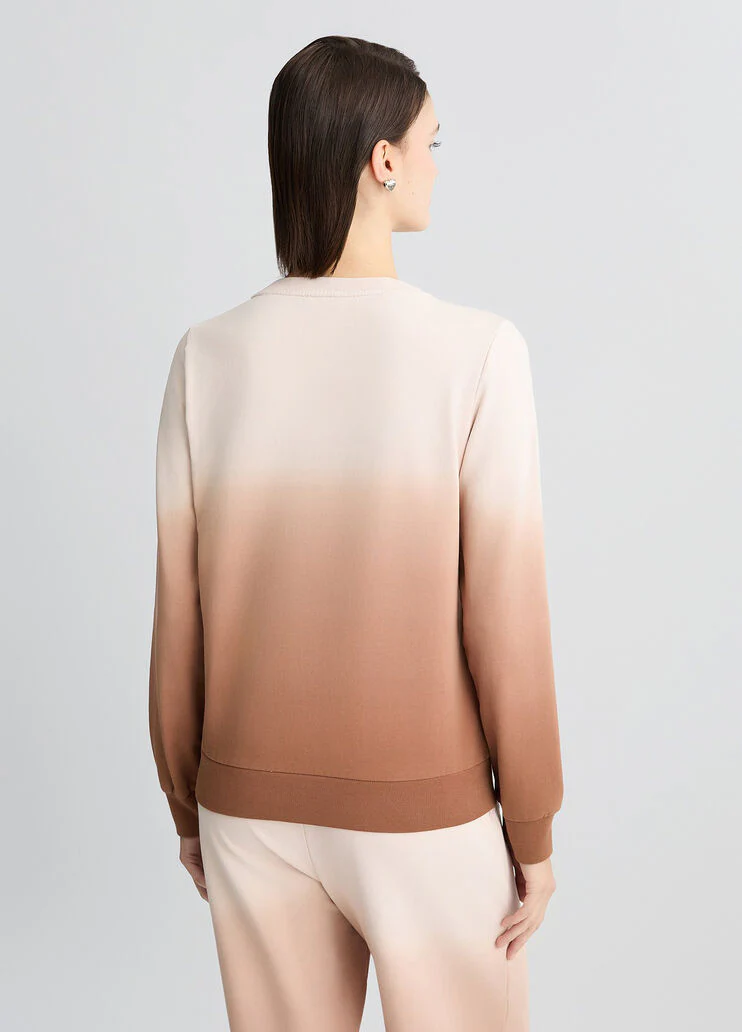 Sweatshirt with rhinestones