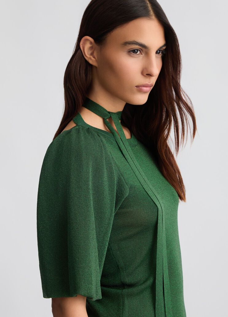 Cut-out top with wild jungle lux print