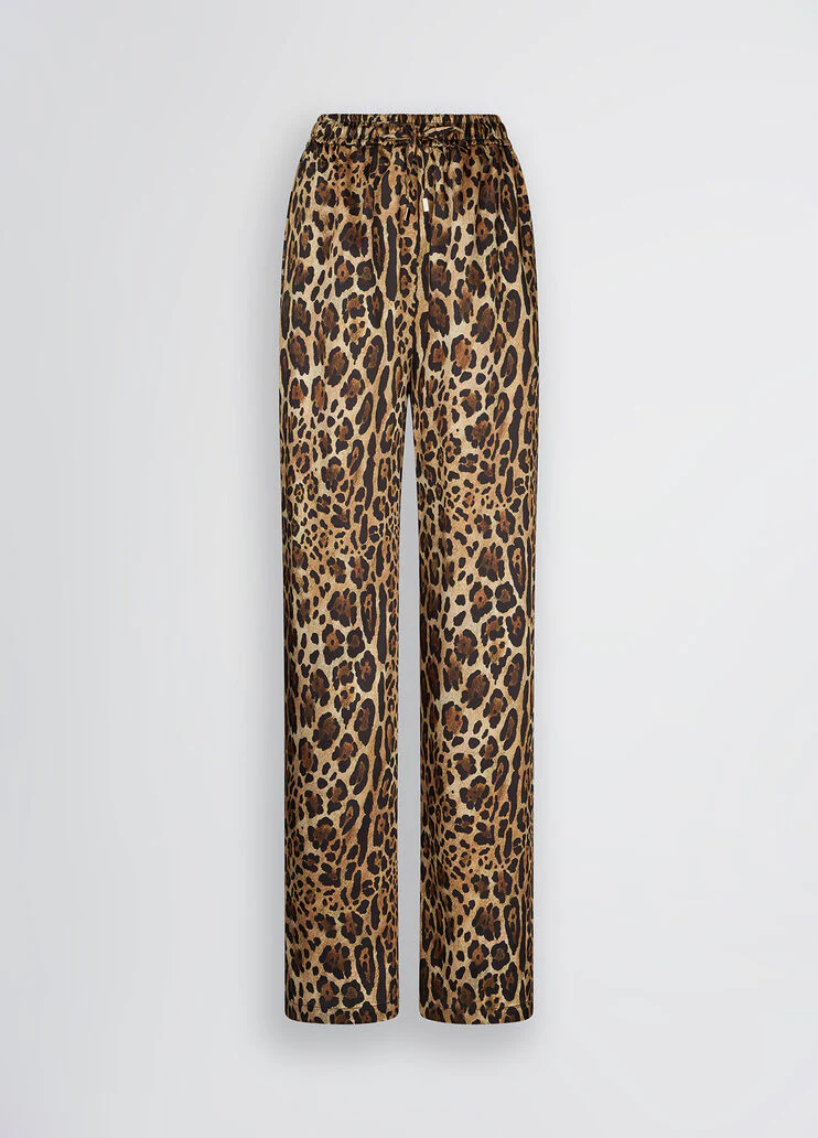 Animal print trousers