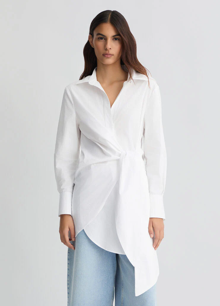 Poplin shirt dress