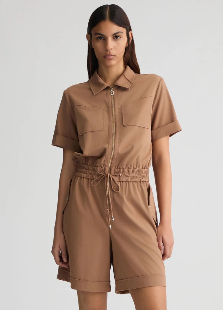 Playsuit with zip