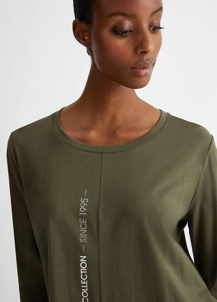 T-shirt with lettering print