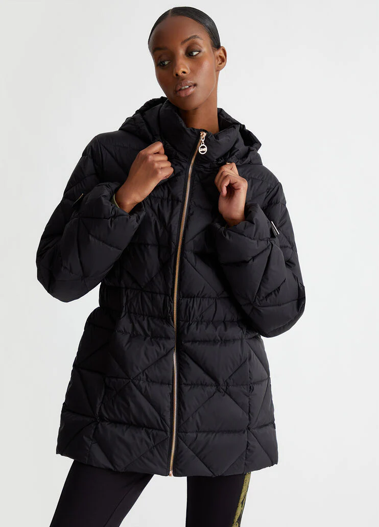 Quilted padded nylon jacket