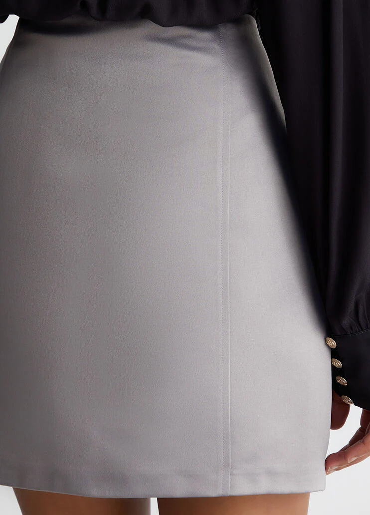 Miniskirt with rhinestones