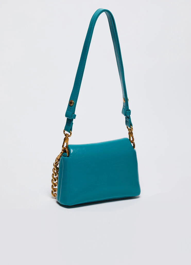 LaPuffy glossy shoulder bag