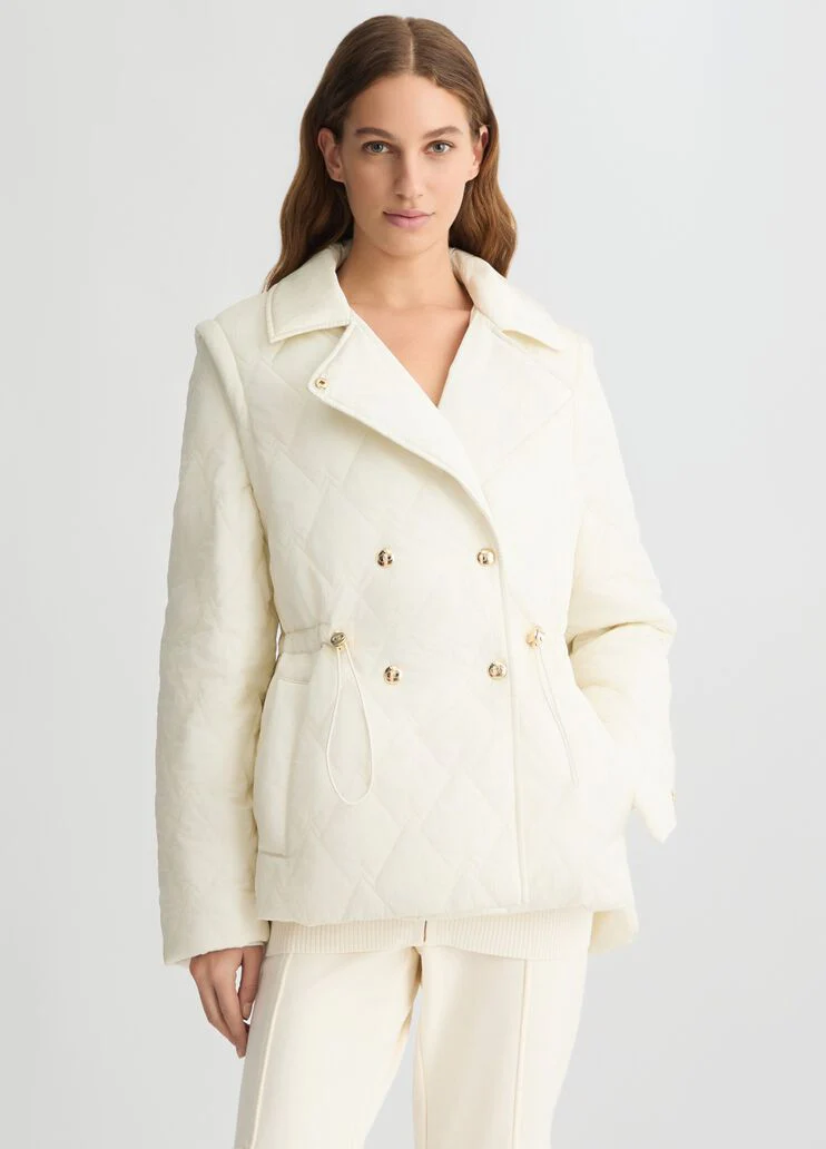 Quilted nylon coat