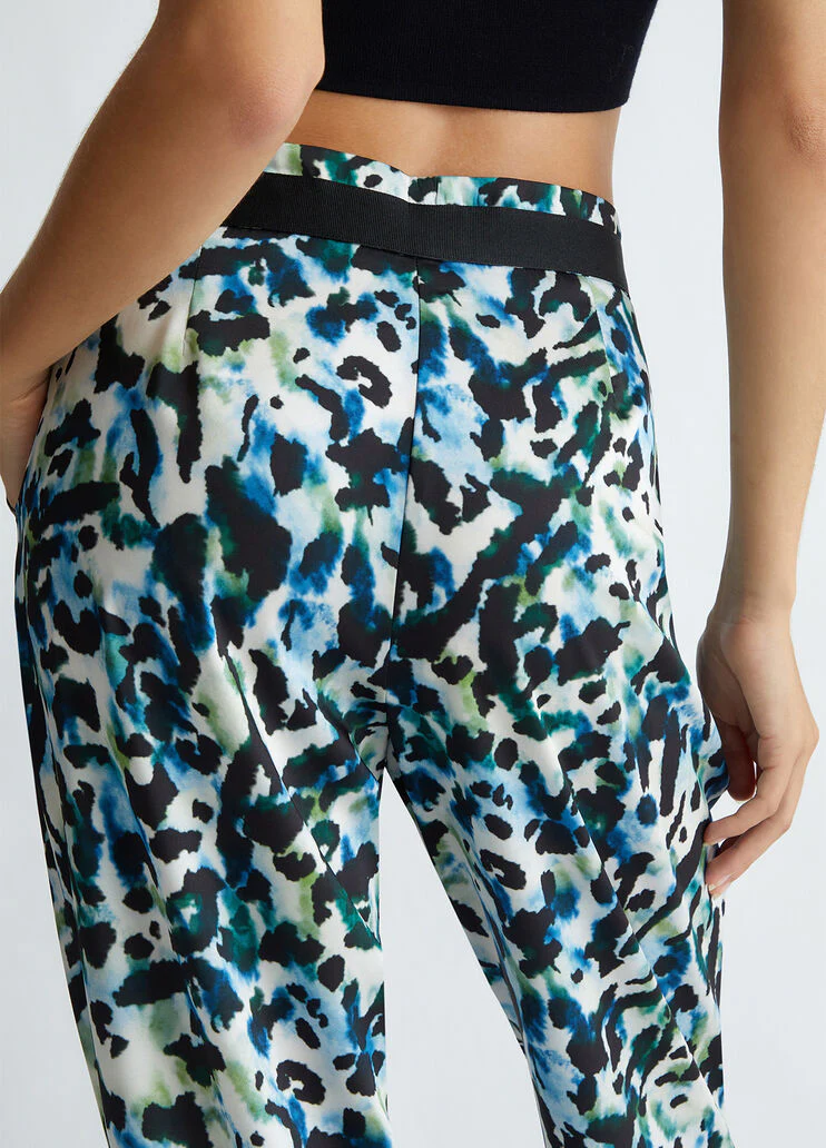 Animal print trousers