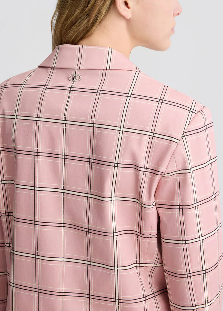 Chequered blazer