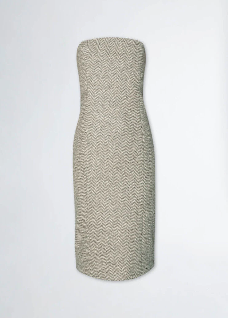Short moretta wool dress