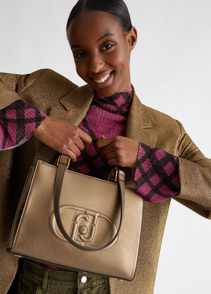 Shopping tote con logo