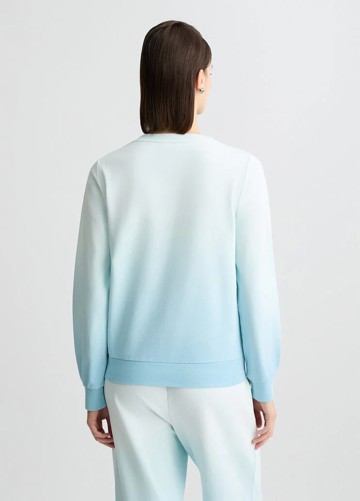 Sweatshirt with rhinestones