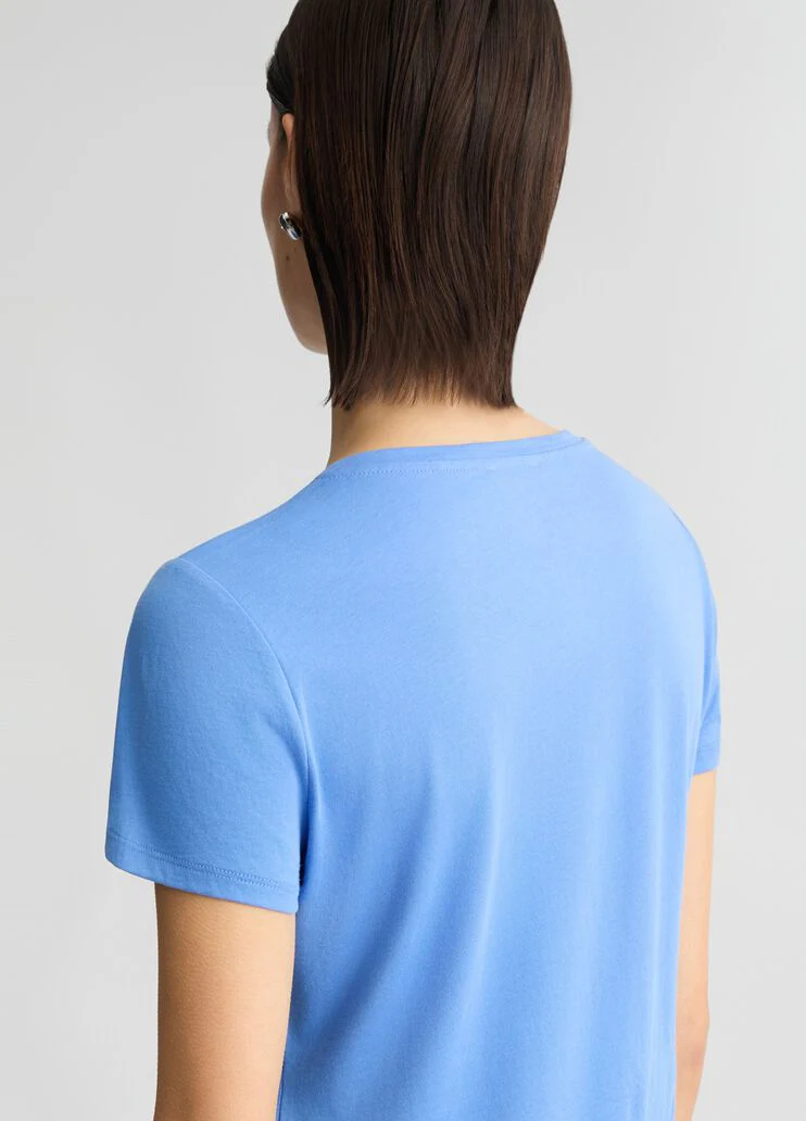 T-shirt with logo and gemstones