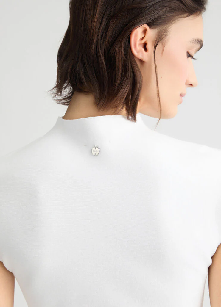 Knit dress with studs