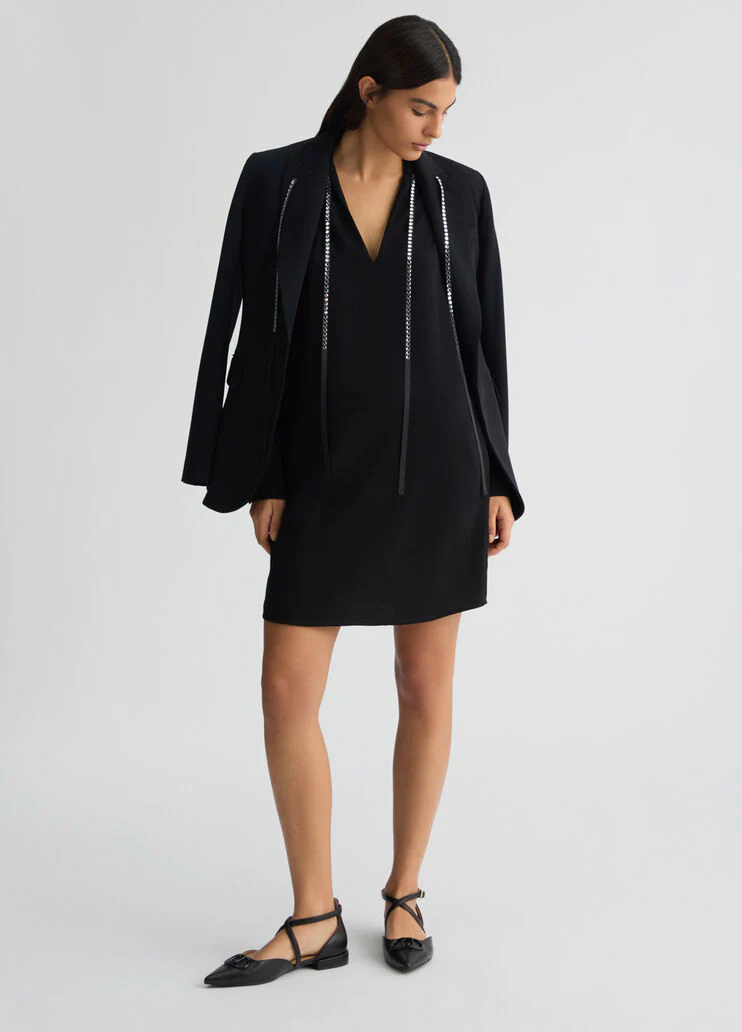 Dress with gemstones