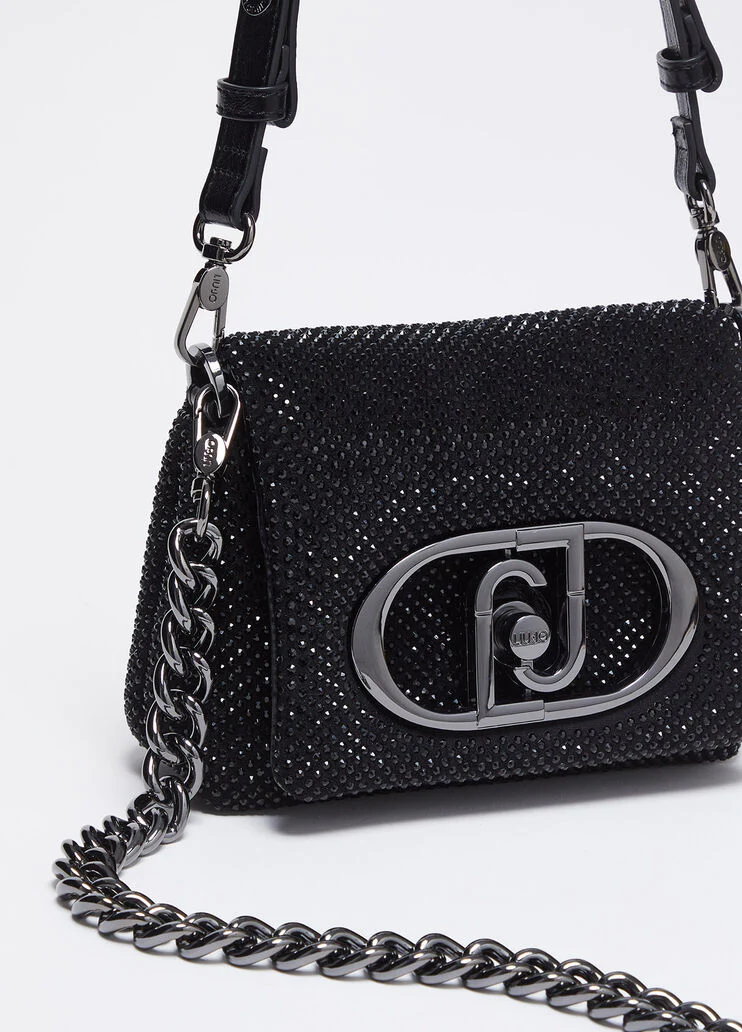 Small LaPuffy bag with rhinestones